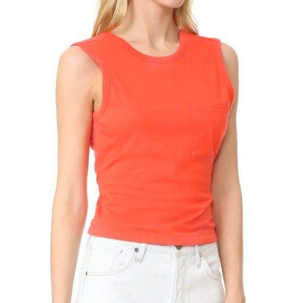 T By Alex Wang Open Back Twist Tank Crop Plunge Op - image 3